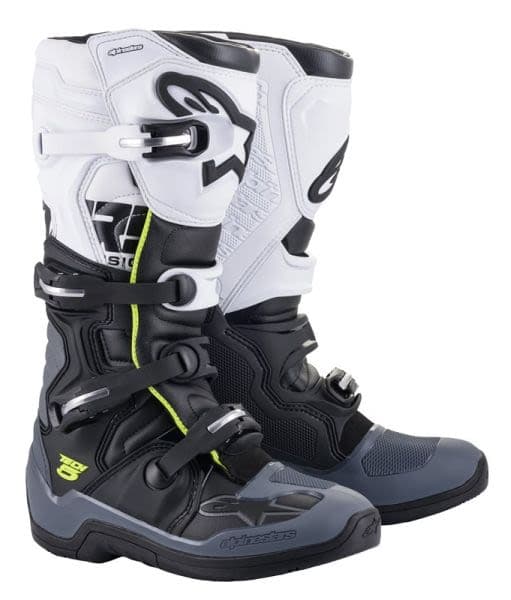 ALPINESTARS MX TECH 5 Black, Dark grey, White