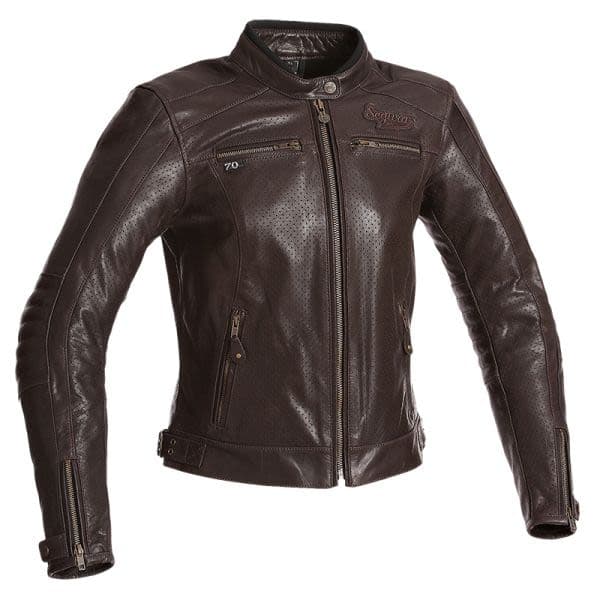 SEGURA Leather jackets Brown