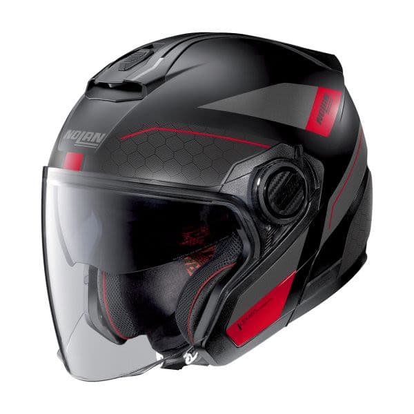 NOLAN N40-5 Black, Grey, Matt, Red