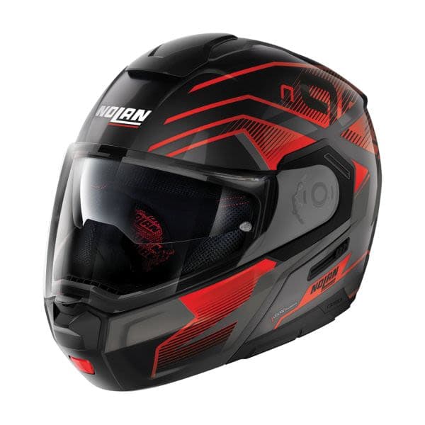 NOLAN N90-3 Black, Grey, Red