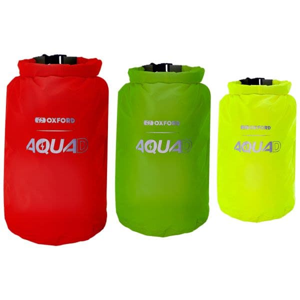 OXFORD AQUA-D WATERPROOF PACKING CUBES Green, Red, Yellow