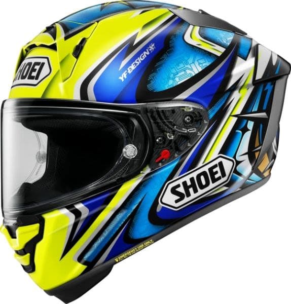 SHOEI X-SPR PRO Blue, Yellow
