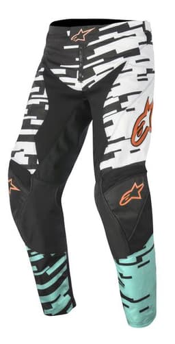 ALPINESTARS MX RACER BRAAP Black, Turquoise, White 1