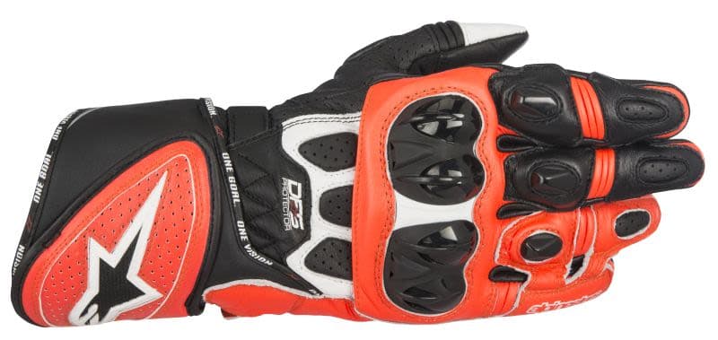 ALPINESTARS GP PLUS R GLOVES Black, Fluorescent, Red, White