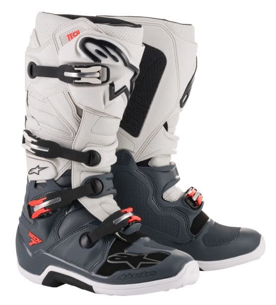 ALPINESTARS MX TECH 7 Fluorescent, Grey, Red