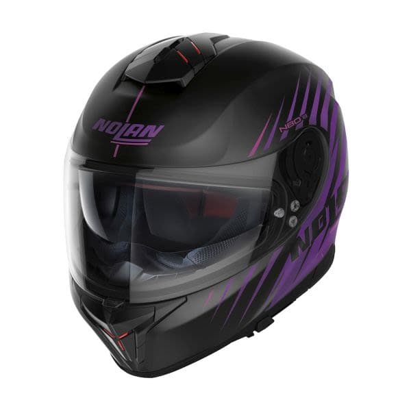 NOLAN N80-8 Black, Matt, Pink, Purple