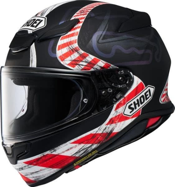 SHOEI NXR II Black, Matt, Red, White