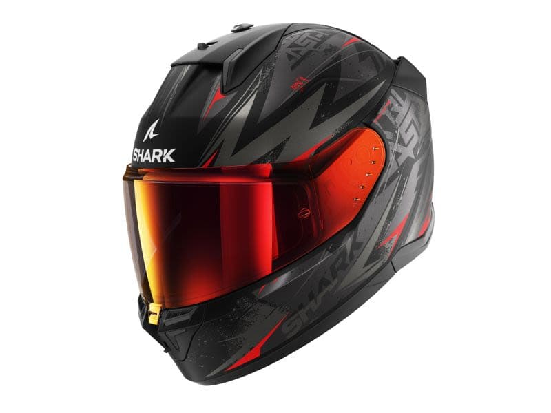 SHARK D-SKWAL 3 Black, Grey, Matt, Red