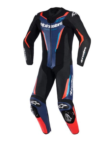 ALPINESTARS GP FORCE V2 1 PC Black, Blue, Fluorescent, Red