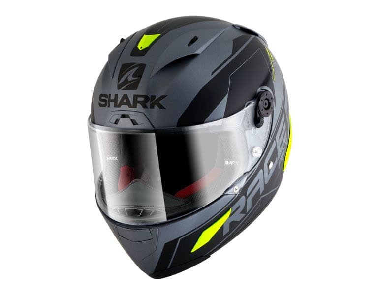 SHARK RACE-R PRO Black, Fluorescent, Grey, Matt, Yellow