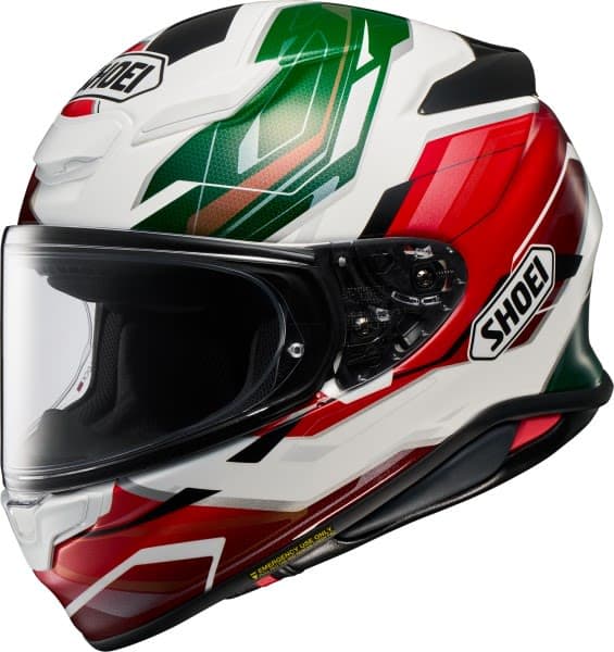 SHOEI NXR II Green, Red, White