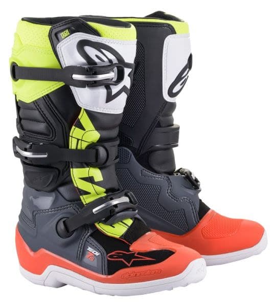 ALPINESTARS MX TECH 7S Dark grey, Fluorescent, Red, Yellow