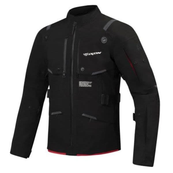IXON M-SKEID Black, Fluorescent, Red