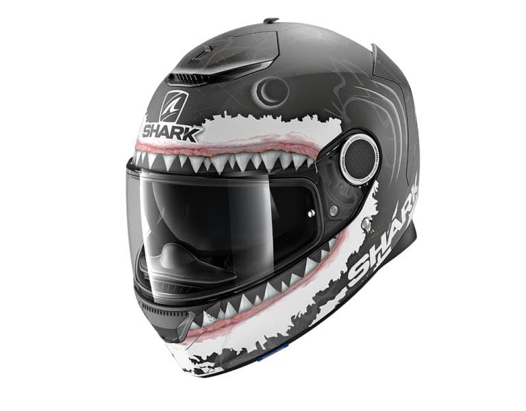 SHARK SPARTAN Black, Matt, White