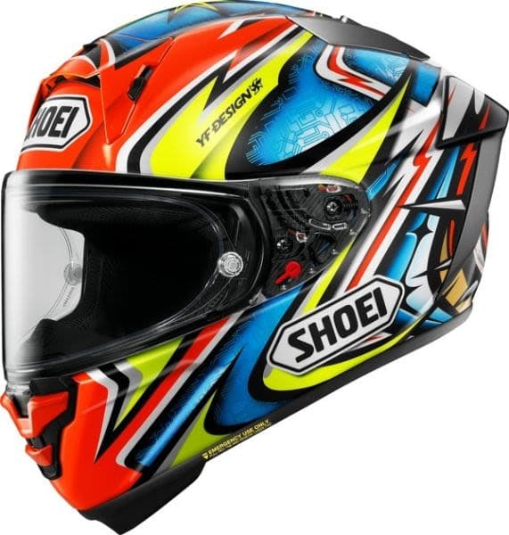 SHOEI X-SPR PRO Blue, Red, Yellow