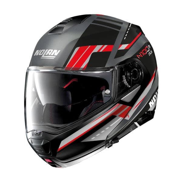 NOLAN N100-5 PLUS Black, Grey, Matt, Red
