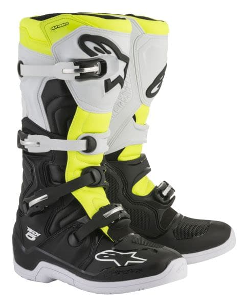 ALPINESTARS MX TECH 5 Black, Fluorescent, White, Yellow