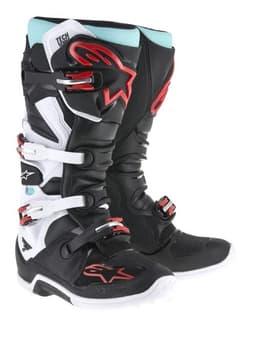 ALPINESTARS MX TECH 7 Black, Turquoise, White 1