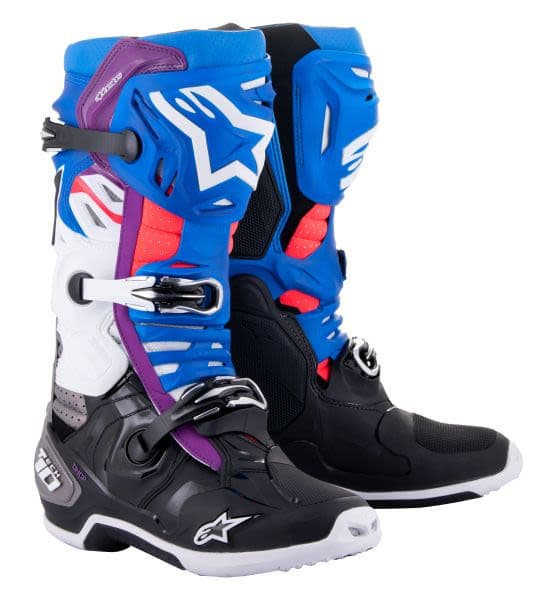 ALPINESTARS MX TECH 10 SUPERVENTED Black, Blue, Purple, Red, White