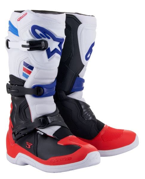 ALPINESTARS MX TECH 3 Blue, Red, White