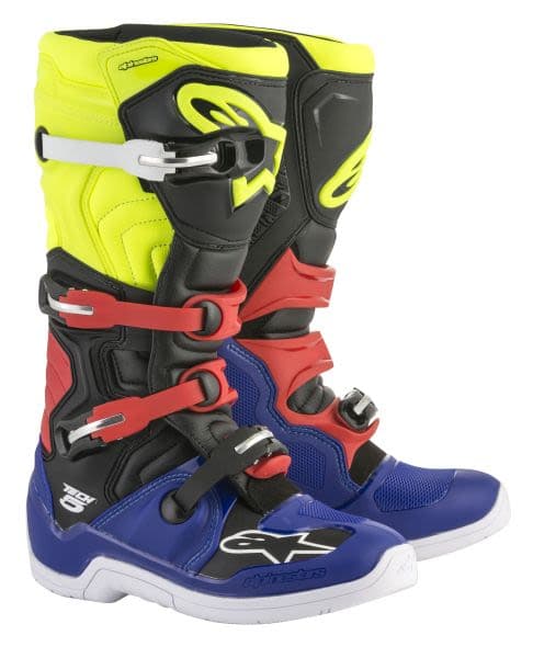 ALPINESTARS MX TECH 5 Black, Blue, Fluorescent, Red, Yellow