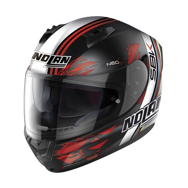 NOLAN N60-6 Black, Matt, Red, White
