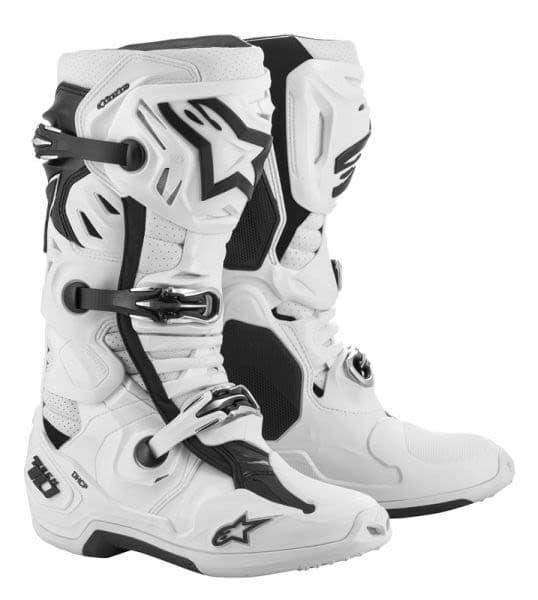 ALPINESTARS MX TECH 10 SUPERVENTED White