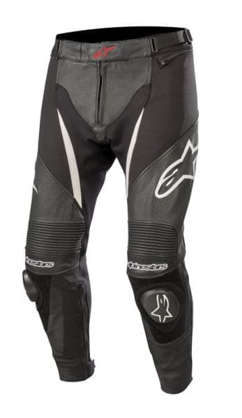 ALPINESTARS Leather pants Black, White