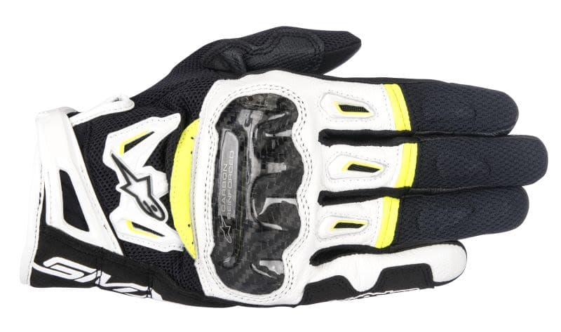 ALPINESTARS SMX-2 AIR CARBON V2 GLOVE Black, Fluorescent, White, Yellow