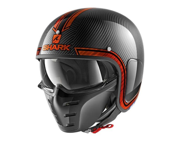 SHARK S-DRAK CARBON Black, Red