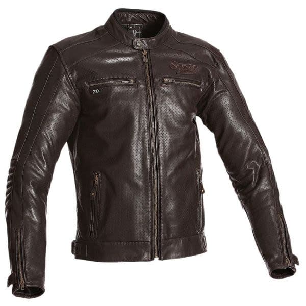 SEGURA Leather jackets Brown