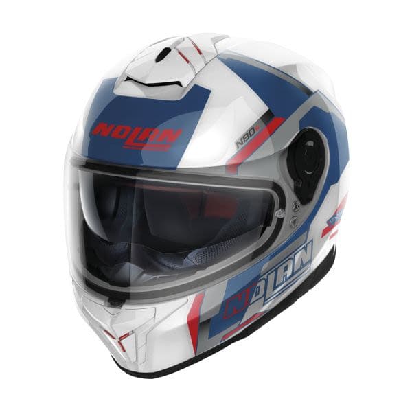 NOLAN N80-8 Blue, Red, Silver, White