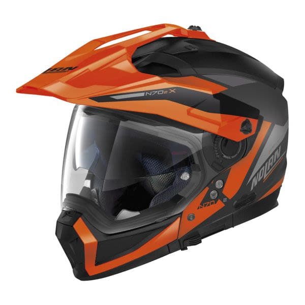 NOLAN N70-2 X Black, Matt, Orange