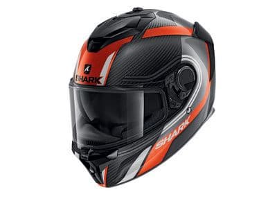 SHARK SPARTAN GT CARBON Black, Grey, Orange, White