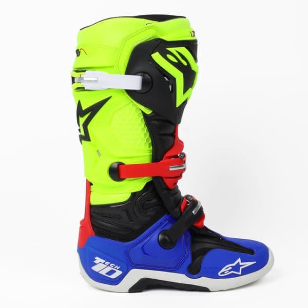 ALPINESTARS MX TECH 10 NEW Black, Blue, Fluorescent, Yellow