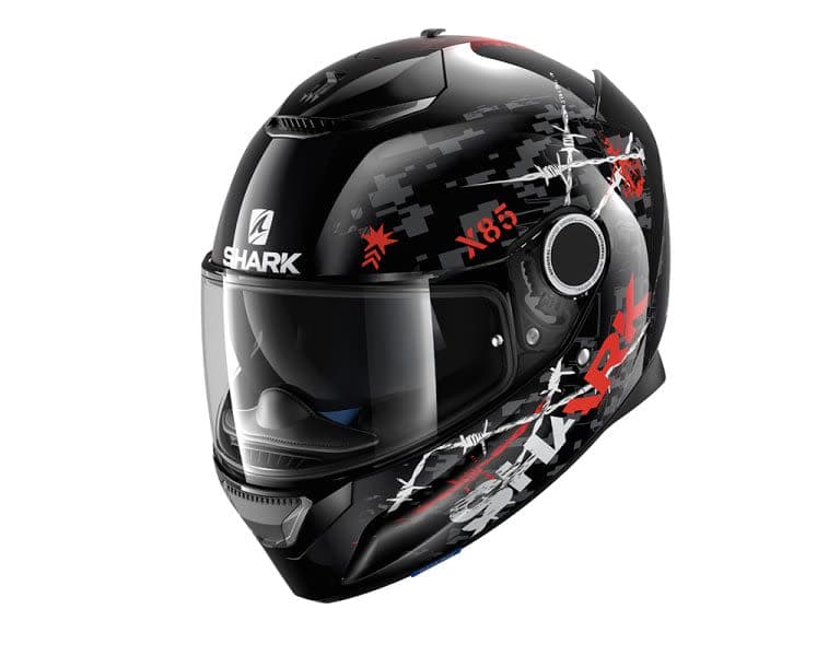SHARK SPARTAN Black, Red