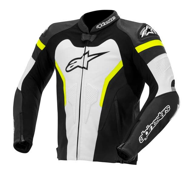 ALPINESTARS Leather jackets Black, Fluorescent, White, Yellow