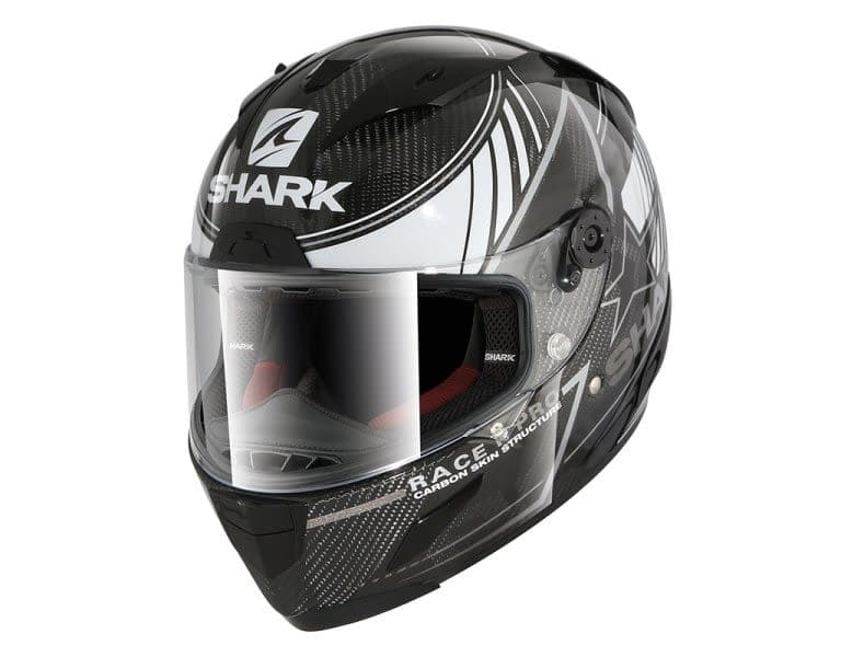 SHARK RACE-R PRO CARBON Black, White