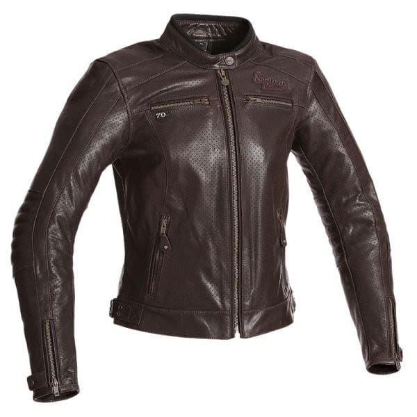 SEGURA Leather jackets Brown