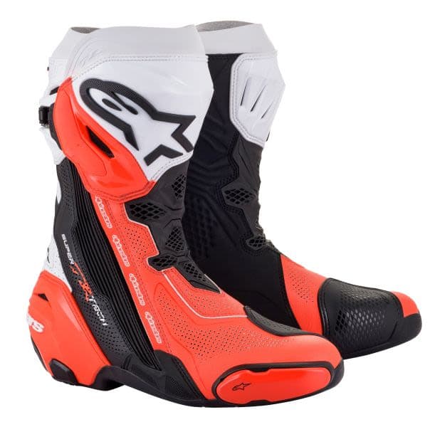 ALPINESTARS SUPERTECH R VENTED Black, Fluorescent, Red, White
