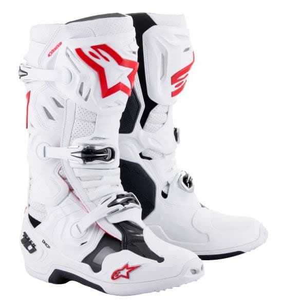 ALPINESTARS MX TECH 10 SUPERVENTED Red, White