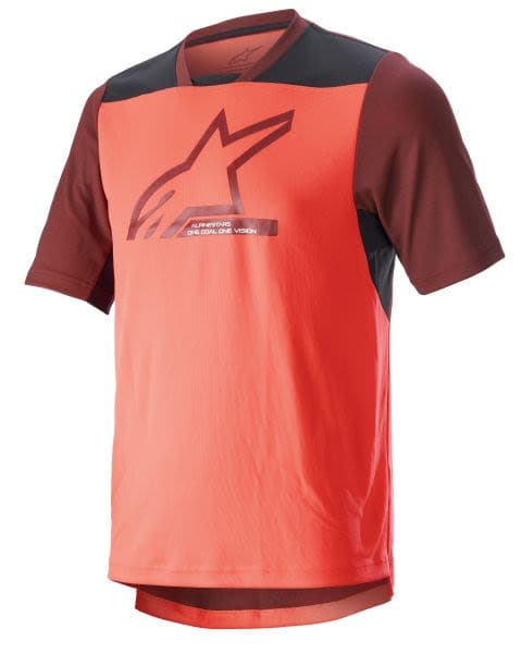 ALPINESTARS MTB DROP 6 V2 SS JERSEY Black, Coral
