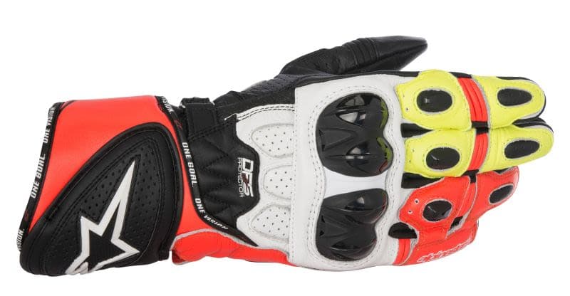 ALPINESTARS GP PLUS R GLOVES Black, Fluorescent, Red, White, Yellow