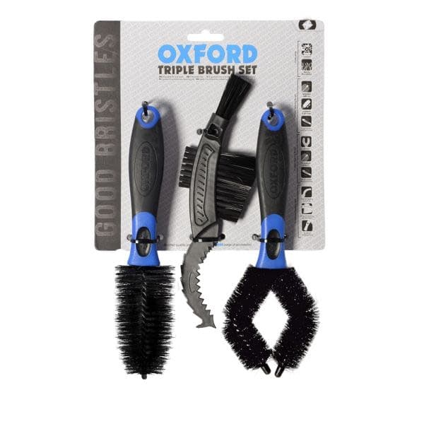OXFORD Motorcycle cleaning brushes Black, Blue