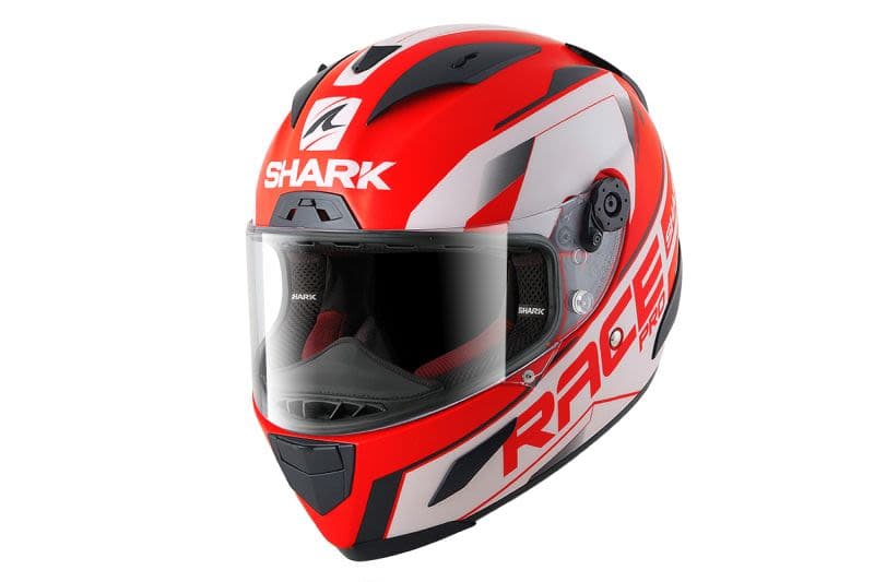 SHARK RACE-R PRO Black, Matt, Red, White