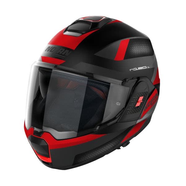 NOLAN N120-1 Black, Matt, Red