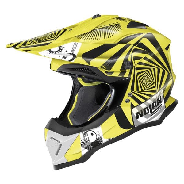 NOLAN N53 Black, Fluorescent, White, Yellow