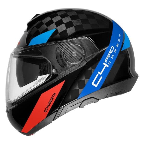 SCHUBERTH C4 Pro Carbon Black, Blue, Red