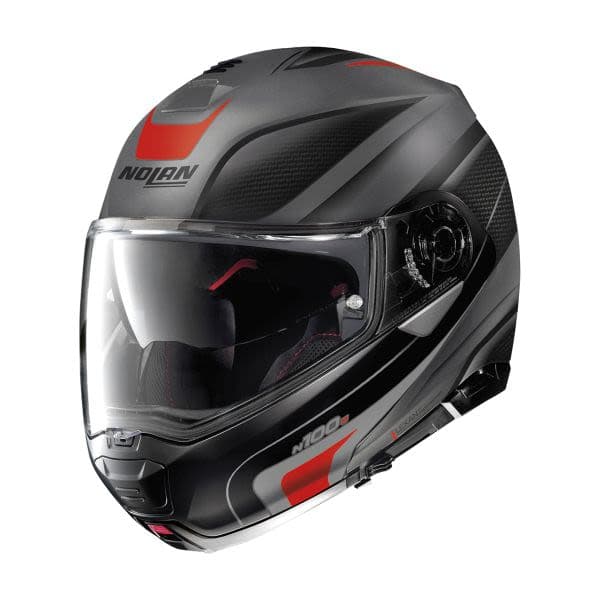 NOLAN N100-5 Black, Grey, Matt, Red
