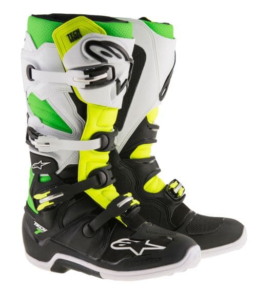 ALPINESTARS MX TECH 7 Black, Fluorescent, Grey, White, Yellow